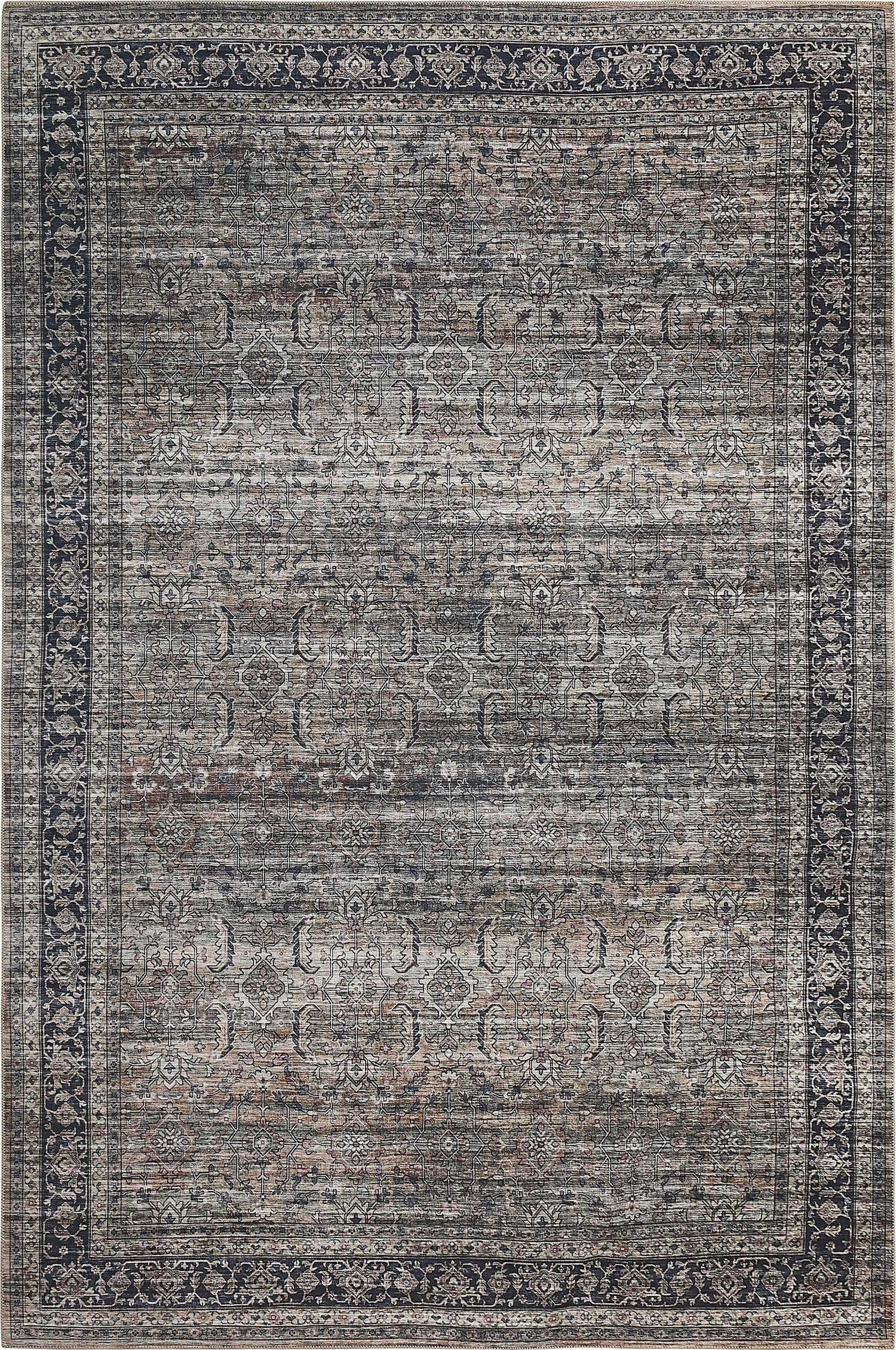 Rug Branch Emir Collection Traditional Oriental Distressed Water-Repellent Area Rug