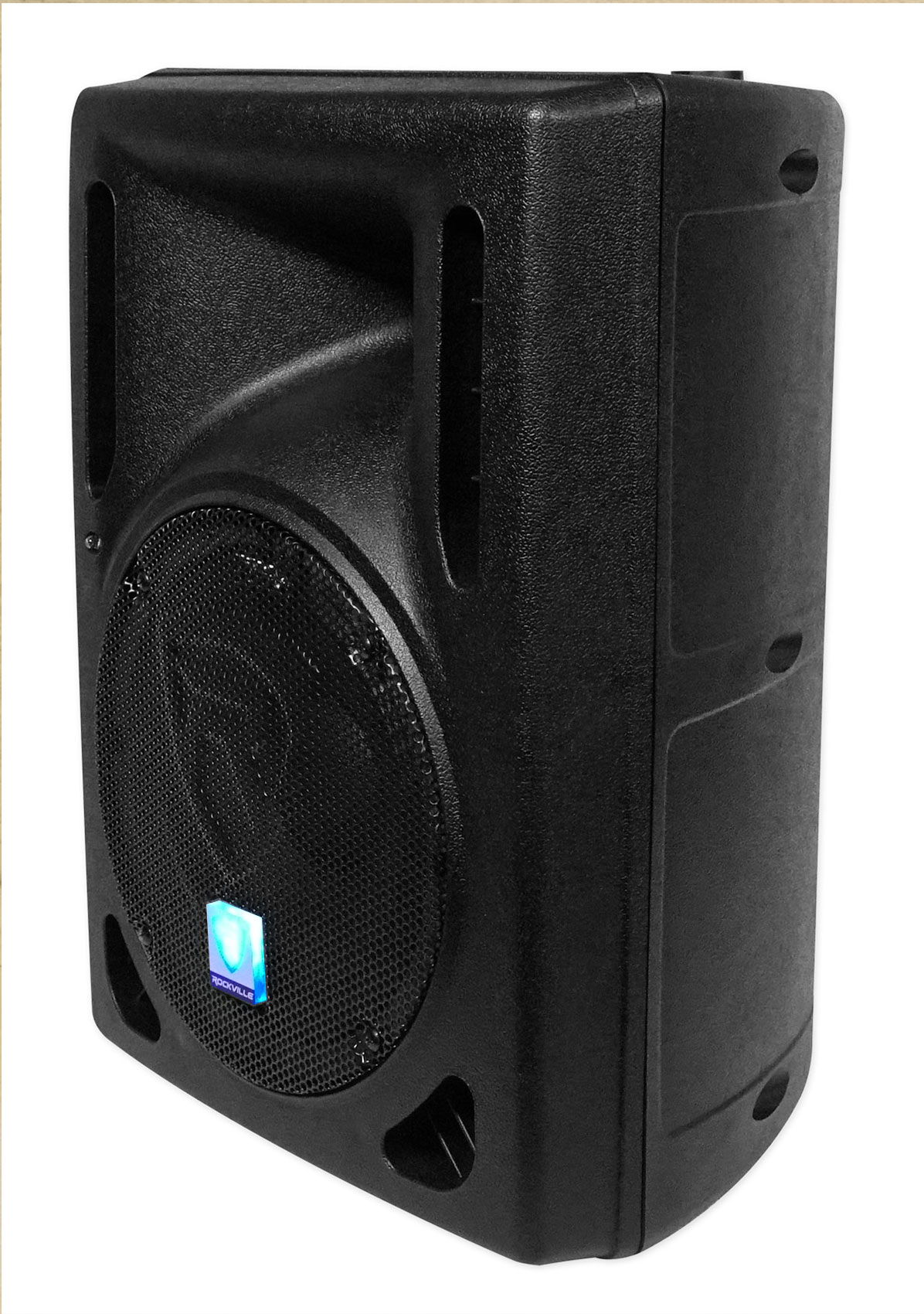 (2) Rockville RPG8BT 8" 800w Powered BlueTooth/USB DJ Speakers+Stands+Cables - image 4 of 11