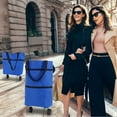 thumbnail image 4 of OUSITAID Protable Shopping Trolley Bag With Wheels Foldable Cart Rolling Grocery Handbag, 4 of 6