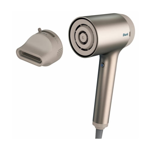 Refurbished - Shark Blow Dryer HyperAIR Fast-Drying with IQ 2-in-1 Concentrator, Ionic, No Heat Damage, for All Hair Types, Stone