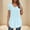 Light Blue, variant on Rezuofi 1 Pcs Women's Tunic Tops Loose Fit Short Sleeve Shirts Crew Neck Summer Casual Tops