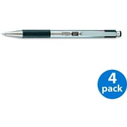Zebra F-301 Retractable Ballpoint Pen, Black Ink, Medium, 4 Count