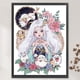 thumbnail image 1 of Cuadros Decorativos Bordado completo Hilo de algodón ecológico 11CT Impreso Aries Chica Kit de punto de cruz Wdftyju de costura negro 4 estilos, 1 of 9