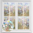 thumbnail image 1 of Window Film, Colorful Frosted Glass Film Electrostatic Cling, Light Opaque Privacy Window Sticker UV Blocking Heat Control Reusable, 1 of 7