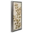 thumbnail image 3 of Stupell Industries Glam Natural Leaves Impression Gray Floating Frame Canvas Art, 14 x 31, by Michael Marcon, 3 of 8