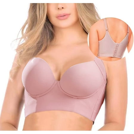

Filifit Sculpting Uplift Bra Fashion Deep Cup Bra Hide Back Fat Bra Full-Back Coverage Sport Bra