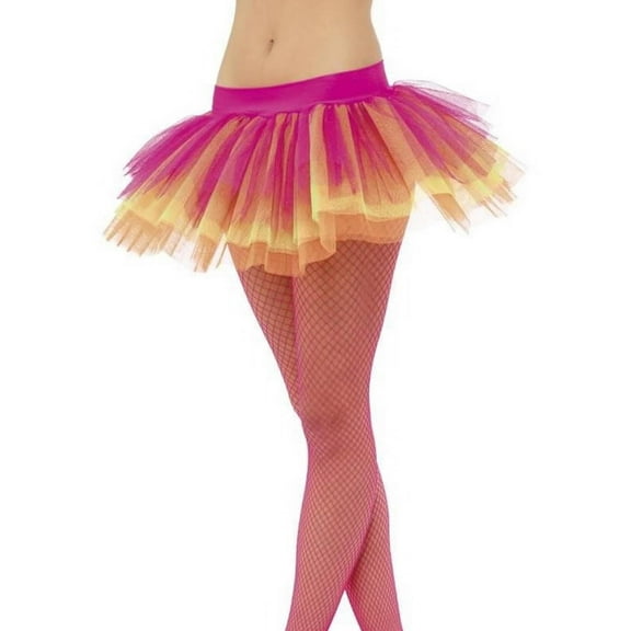 Smiffys Tutu Neon Multi-Colored Adult Costume Underskirt One Size Unisex