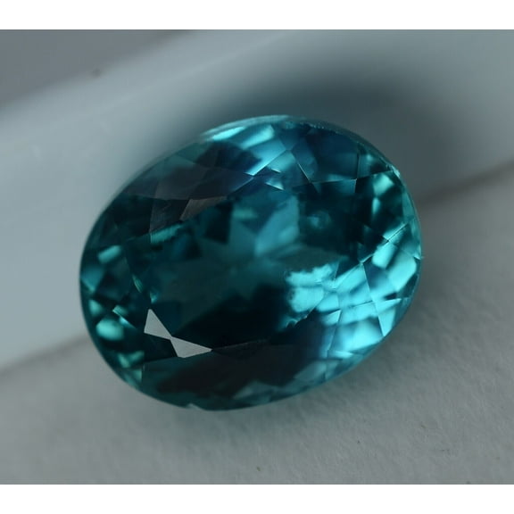 Natural 8.12 Ct Bluish Green Grandidierite Oval Cut Ring Size Gemstone CERTIFIED