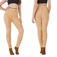 thumbnail image 6 of mgoYE Women Fleece Lined Leggings High Waist Pantyhose Thick Warm Tights for Women(Brown,M), 6 of 6