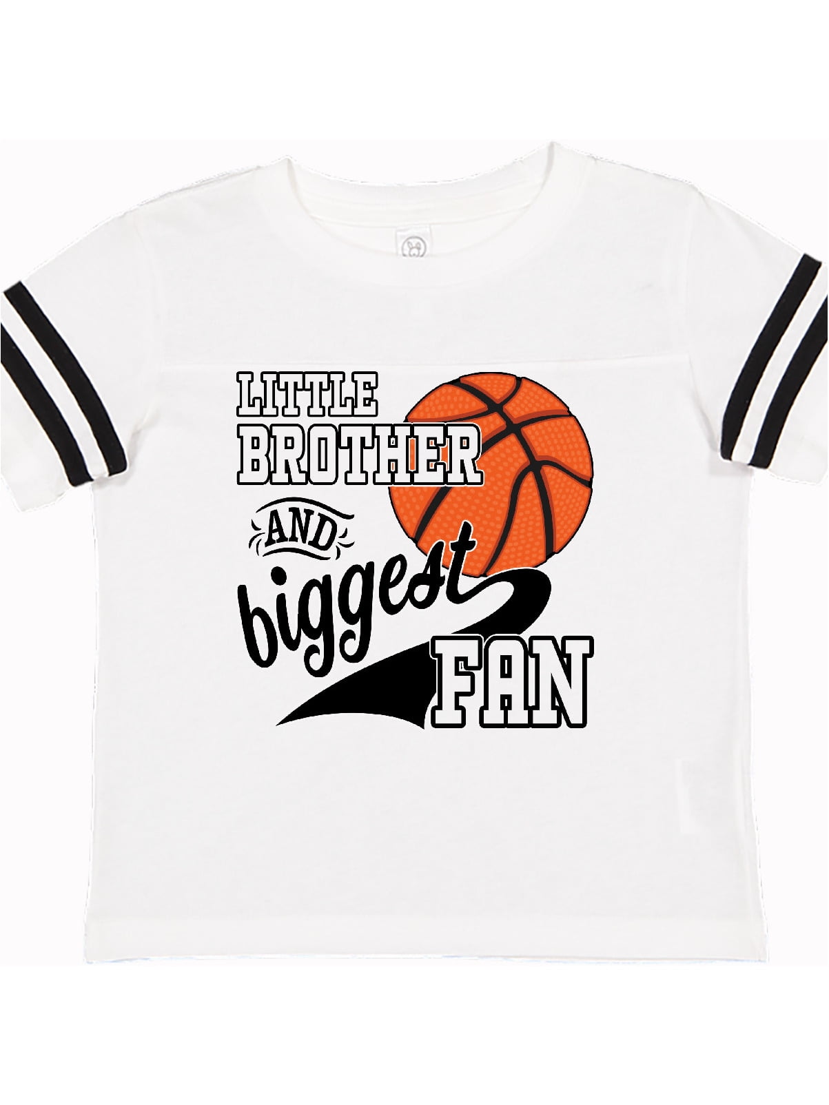 INKtastic - Little Brother and Biggest Fan- basketball player Toddler T-Shirt - Walmart.com 