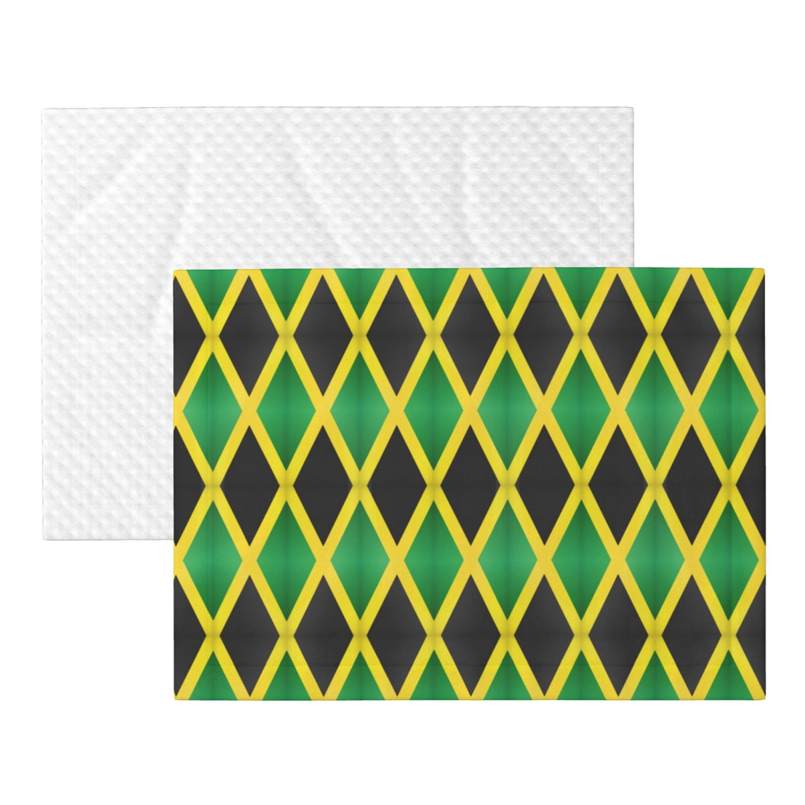 Jamaica Flag Dog Blanket Soft Warm Flannel Cat Blanket Great Pet Throw for Cats Puppy Small Medium Large Dog