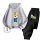 thumbnail image 3 of Conjunto de sudadera con capucha barata e informal deportiva de manga larga y pantalones para niños y niñas con dibujos animados de Pororo para primavera y otoño, 3 of 5