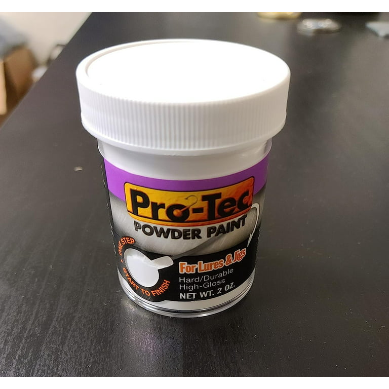 Pro-Tec Powder Paint - SUPER GLOW, Color Choice - Jig and spoon Paint 2 oz.
