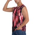 thumbnail image 3 of Fuzoiu pink butterfly Print Men's Sleeveless T-shirt,Sleeveless Tee Shirts,Quick-Dry Athletic Tank Top for Gym, Running, Sports & Outdoor Activities-X-Large, 3 of 7