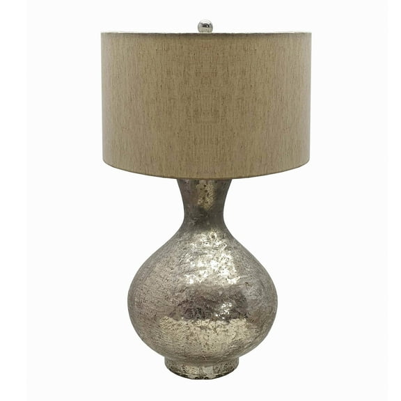 10 x 10 x 16.5" Glass Table Lamp Bottel Shape 1Ea/Ctn