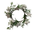 thumbnail image 4 of Vela Guirnalda Anillo Corona de Puerta de Navidad Decoración de Navidad Puerta Delantera Corona de Navidad para Ventana de Navidad Decoración Del Estilo C, 4 of 9
