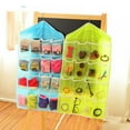 thumbnail image 3 of 16 Clear Pockets Large Door Wall Hanging Socks Cosmetic Underwear Shoe Hanger Storage Bag Closet Organizer Bag, 3 of 7
