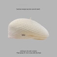 thumbnail image 6 of WWG Ladies' Summer Adjustable Beret Thin Casual Breathable Beach Hat for Outdoor Activities, Polyester Sun Hat for Women with Adjustable Strap, Cap Circumference 56-58cm, 6 of 7