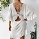 thumbnail image 1 of Traje de baño para mujer, pareo de bikini, pareo de playa, crochet, suelto, ahuecado, falda, chal, 1 of 8