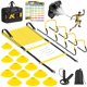 thumbnail image 1 of Set de equipo de entrenamiento de velocidad y agilidad BORNEW con escalera de 6 m, 1 of 7