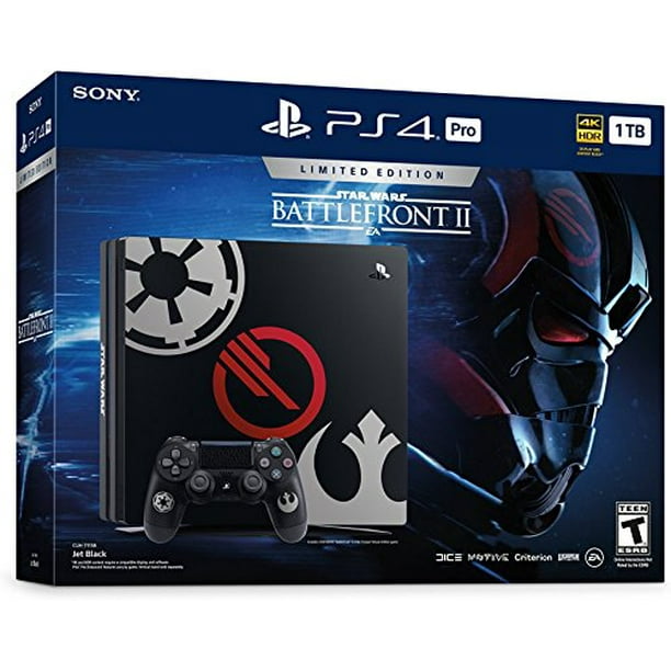 Star Wars Bundle (2 Items): PlayStation 4 Pro Limited Edition Console - Star Wars Battlefront II and an PS4 Dualshock 4 Wireless Controller - Silver - Walmart.com