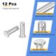 thumbnail image 3 of 12Pcs 5/16" x 1" Pasadores de clevis de un solo agujero, Pasadores de cabeza plana de acero inoxidable 304, 3 of 6