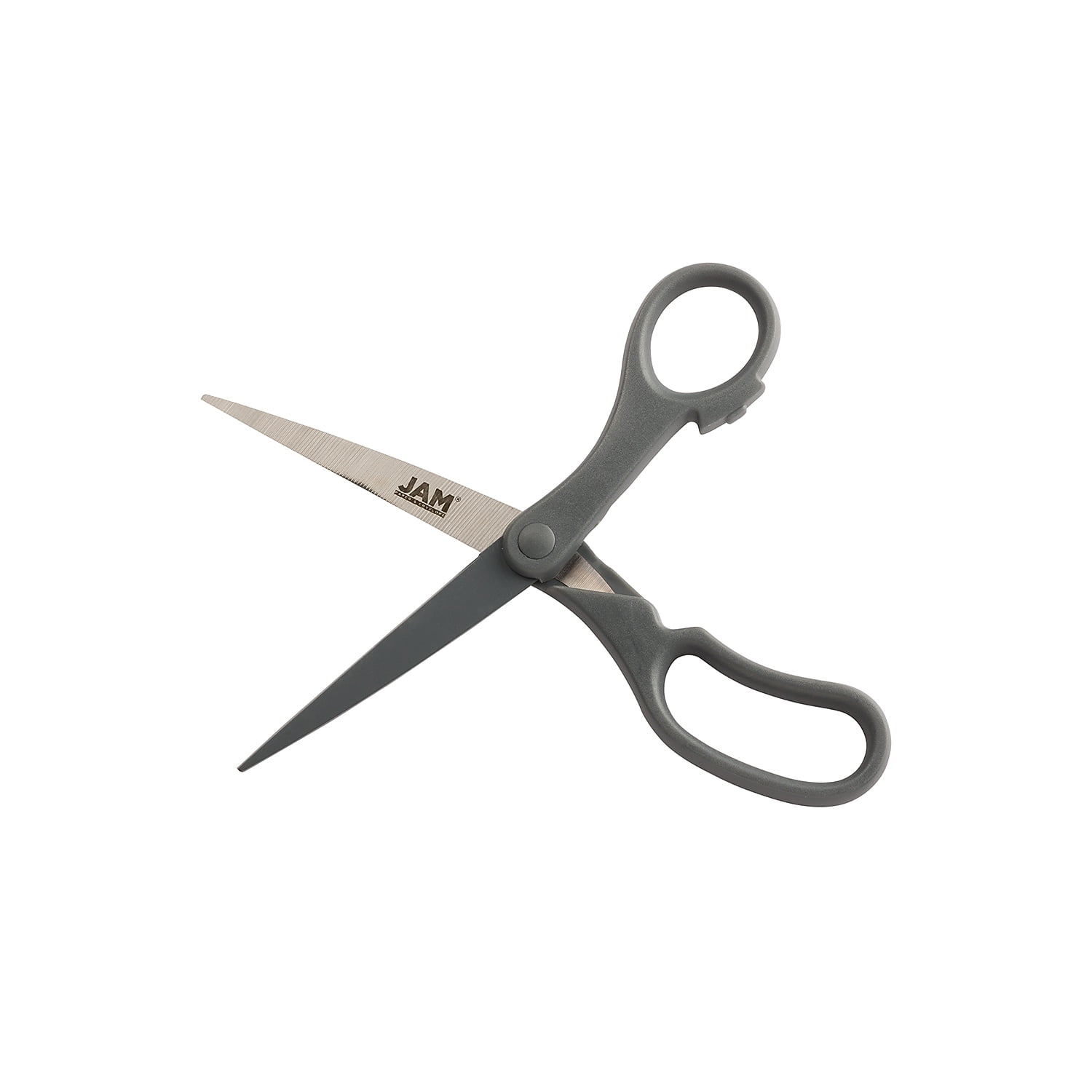 JAM Paper Precision 8" Standard Scissors Pointed Tip Grey (342GYZ)