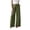 Army Green, variant on Linen Pants for Women Business Casual Wide Leg Slacks Solid Color High Waisted Trousers with Pockets Light Blue XL