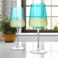 thumbnail image 6 of Artland Soho Optic 16 Piece Glassware Set - Durable Glasses for Every Occasion - Champagne, Double Old Fashion, Goblet, Highball Glasses, Barware Essentials for Entertaining & Gifting (Turquoise), 6 of 9