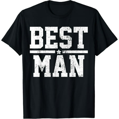 Best Man Marriage Wedding Bachelor Party Vintage Gift T-Shirt