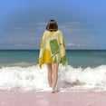 thumbnail image 6 of PHYHOO Spring Floral Beach Towel Oversized Microfiber Sand Free Beach Towel Quick Dry, Yellow Flower Lightweight Pool Towels for Adults Travel Towel for Gym Yoga Camp Swim 30x60in, 6 of 8