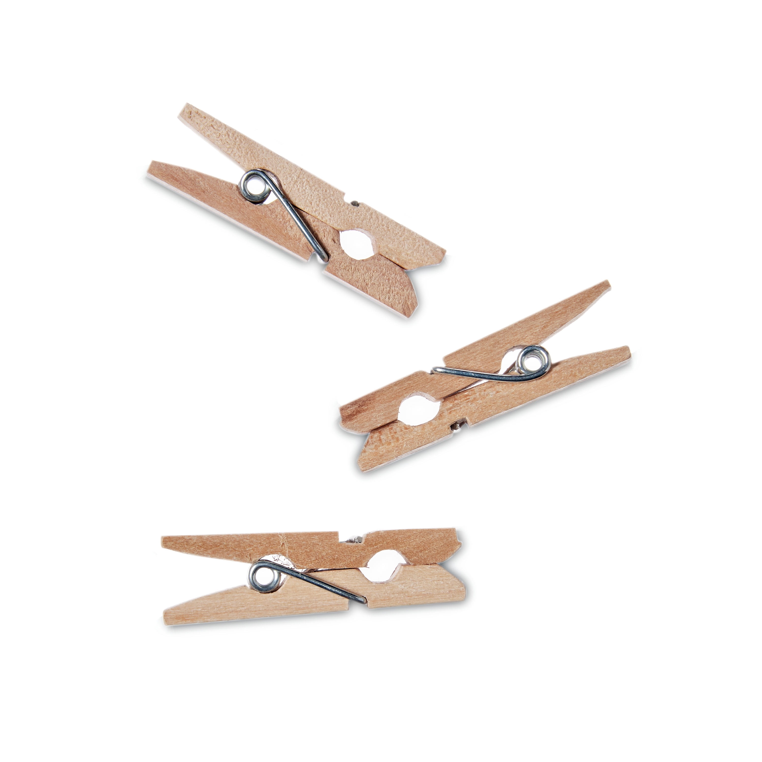 Wooden Clothes Pins - Set of 24 – Lucky DeLuxe Fabrics