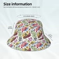 thumbnail image 4 of Vsdgher America Landmarks1 Print Bucket Hat for Men&Women Bucket Hat Reversible Summer Double-Side-Wear Travel Gardening, Beach, Camping, Hiking, Fishing Cap, 4 of 5