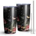 thumbnail image 1 of 20oz Tumbler with Lid and Straw Stainless Mushroom Steel Vacuum Insulated Water Coffee Tumbler Cup, Double Wall Vacuum Insulated Travel Mug Reusable Tumblers for Ice Drinks, Hot Beverage, 1 of 6