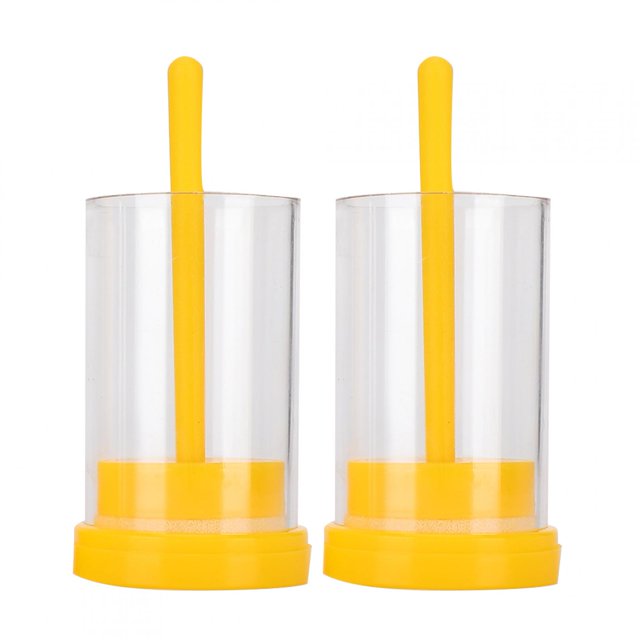 Bee Queen Marking Cage Tube Botella marcadora de plástico con émbolo para equipos de apicultor