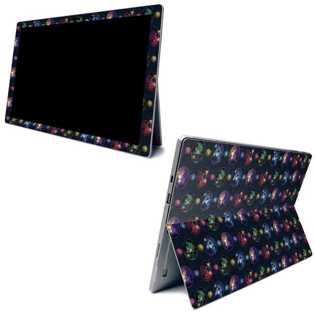 MightySkins Carbon Fiber Skin for Microsoft Surface Pro 7 - Eye Bouquet | Textured Carbon Fiber Finish | Easy to Apply, Remove, and Change Styles | Model Number: CF-MISURPR7-Eye Bouquet