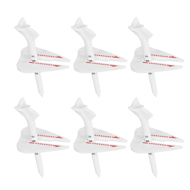 Soporte para pelotas de golf, altura ajustable, compacto, irrompible, fácil de transportar. 6 piezas