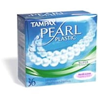 applicator absorbency scent tampons tampax pearl fresh plastic each super