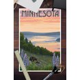 thumbnail image 2 of Minnesota, Lake and Bear Family (12x18 Wall Art Poster, Room Decor), 2 of 3
