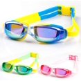 thumbnail image 2 of Swimming Goggles Cute Waterproof Anti-Fog Goggles Transparent Big Frame Diving Goggles(3 pcs), 2 of 5