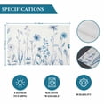 thumbnail image 6 of Blue Spring Floral Placemats Set of 4, Summer Flowers Botanical Elegant Placemats for Dining Table, Place Mats for Kitchen Tabletop, Waterproof Wipeable Dining Table Mats Set, 6 of 9