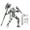 White, variant on DIY T13 3D Action Figure Set,3D Printed Action Figures Set 13 Luck 13 Action Figure Multi-Jointed Movable Mech Doll Robot Black