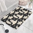 thumbnail image 3 of Halloween Ghost Boo Pattern Flannel Non Slip Door Rugs,Washable Door Mats Indoor,Decorative Door Mats,Dirt-Resistant and Absorbent Doormat for Entrance,Bedroom,Kitchen,Bathroom,31.5x17in(80x43cm), 3 of 4