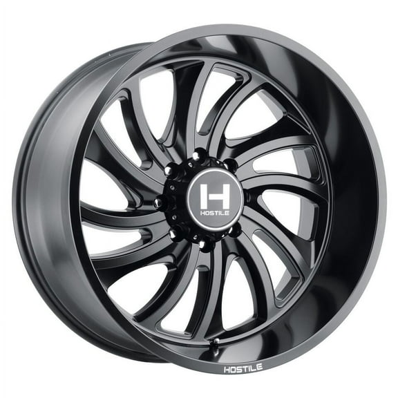 20x12 Hostile H118 Demon Asphalt (Matte Black) Wheel 8x6.5 (-44mm)