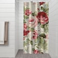 thumbnail image 2 of Pioneer Flower Floral Print Pattern Shower Curtain 36"x72" ,Bathroom Decorative Shower Curtains Set with 12 Hooks,Modern Waterproof Washable Shower Curtain, 2 of 6
