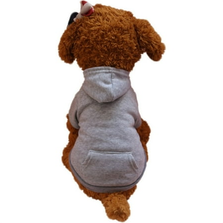 - Pet Clothes Autumn Winter Sweater Hooded Jacket Lovely Costume