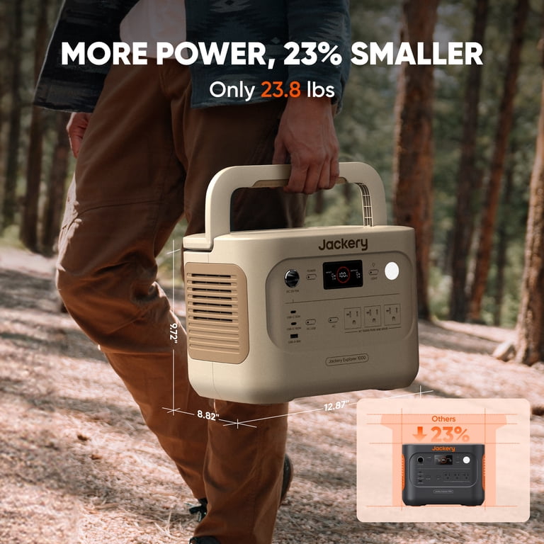Jackery Solar Generator 1000 v2 with 2x100WAir Solar Panel,1070Wh