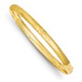 thumbnail image 1 of 14k Yellow Gold 4.75mm Florentine Hinged Bangle Bracelet, 1 of 6