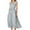 Gray Womens Summer Dress, variant on USSUMA Womens Sundresses Summer Casual High Waist Ruffle Pleated Flowy Long Maxi Party Beach Dress Polka Dot Short Sleeve Sun dresses for Women Plus V-Neck Dresses Vacation