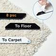 thumbnail image 4 of 8pcs Trapezoid Anti-slip PU Carpet Gripper Corners and Carpet gripper Edges Non Slip Rug Pads for Kitchen Bathroom, 4 of 7